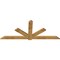 Ekena Millwork Kennewick Rough Sawn Timber Gable Bracket, Western Red Cedar, 96"W x 40"H x 2"D x 6"F, 10/12 Pitch GBW096X40X0206KEN00RWR - alternate 5